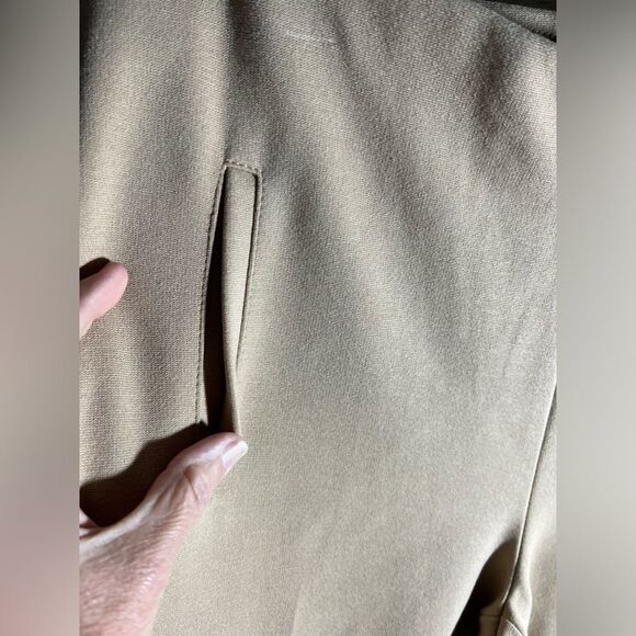 CHICO’S So Slimming Juliet jersey ankle pants khaki, w/ side vents at ankle-love - Picture 3 of 9